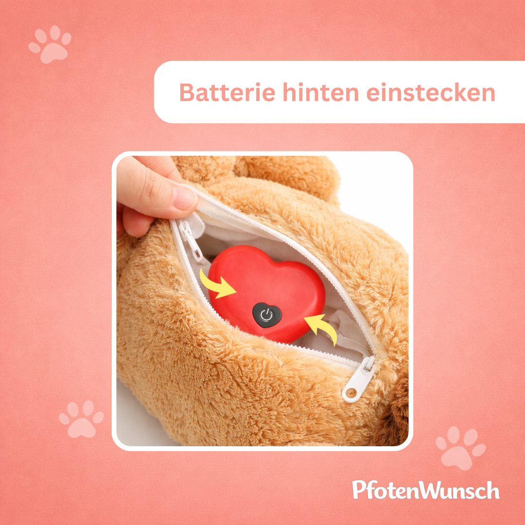 Kuschelbuddie mit Herzfrequenz
