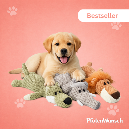 Kuscheltier mit Quietschfunktion