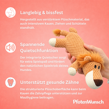 Kuscheltier mit Quietschfunktion