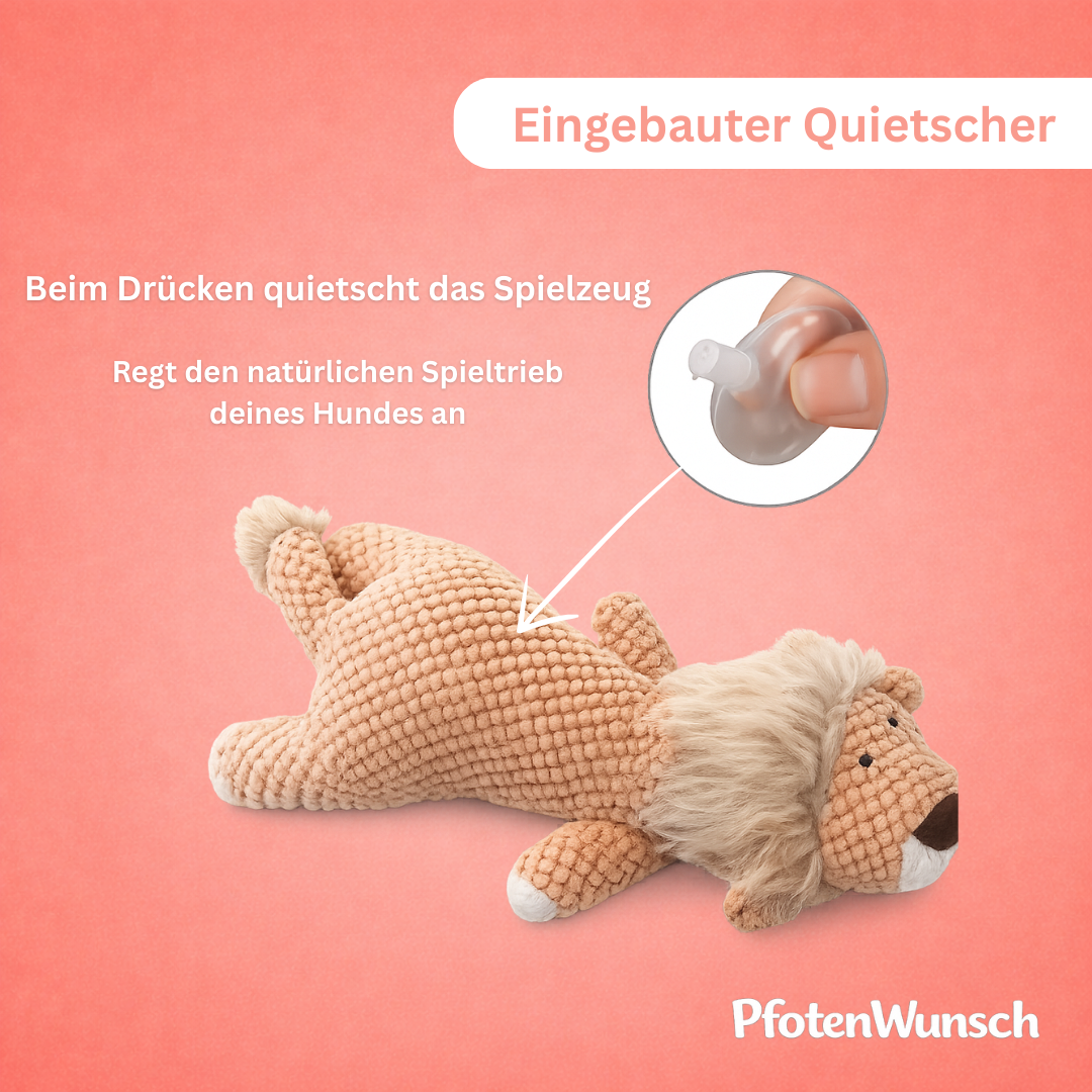 Kuscheltier mit Quietschfunktion