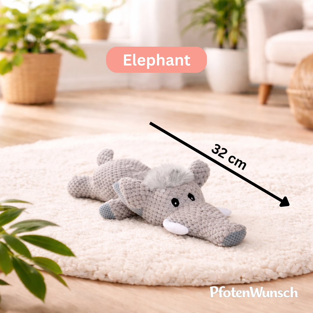 Kuscheltier mit Quietschfunktion