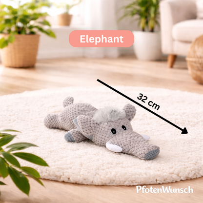 Kuscheltier mit Quietschfunktion
