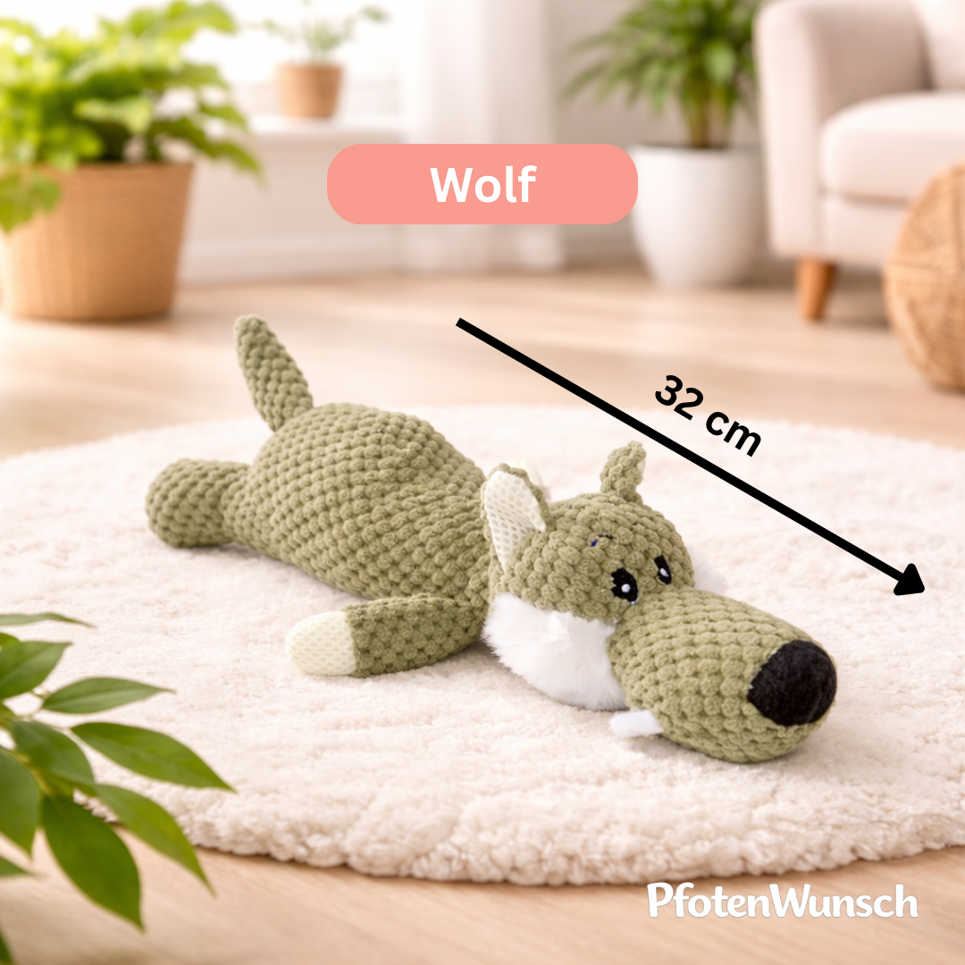 Kuscheltier mit Quietschfunktion
