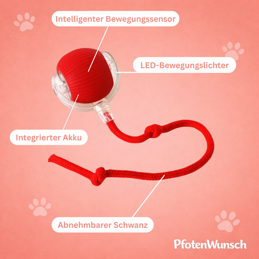 Interaktiver Spielball mit Schwanz