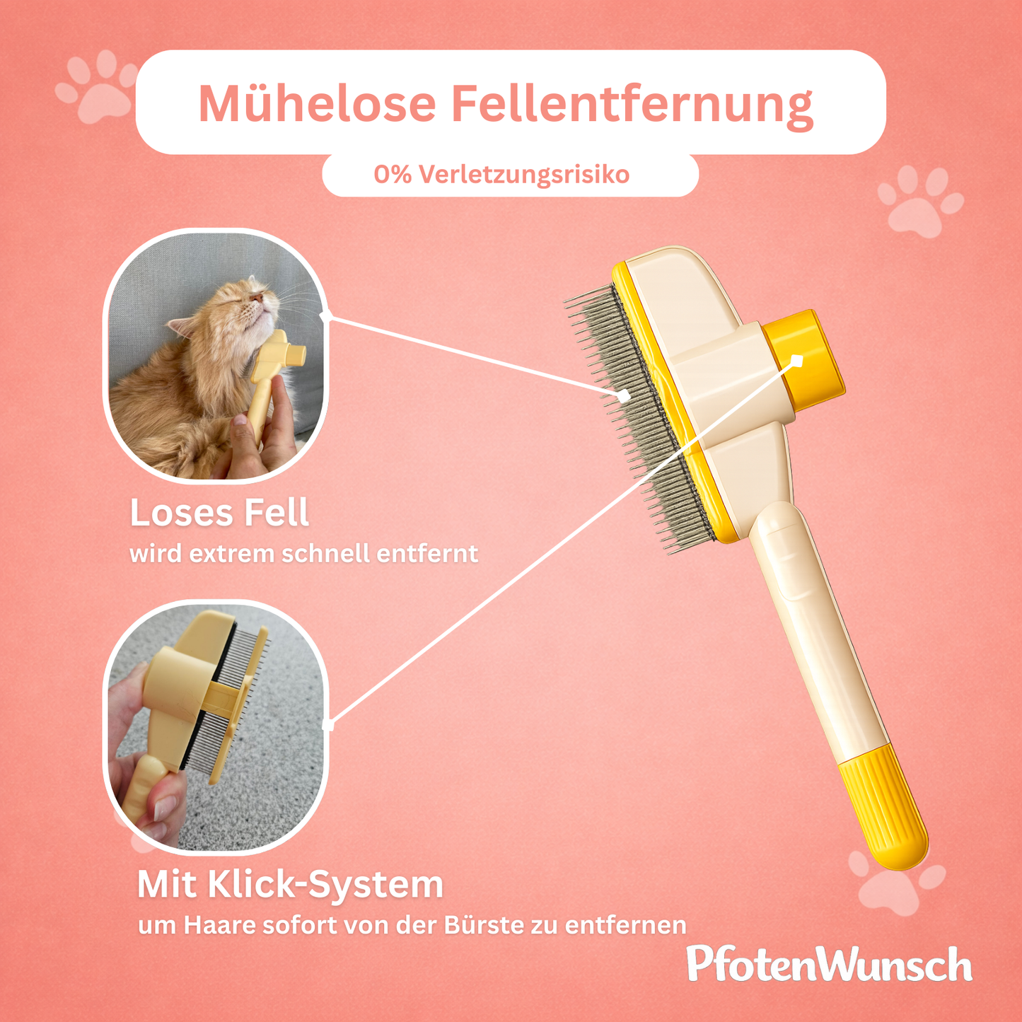 Ein-Klick Entwirr-Bürste
