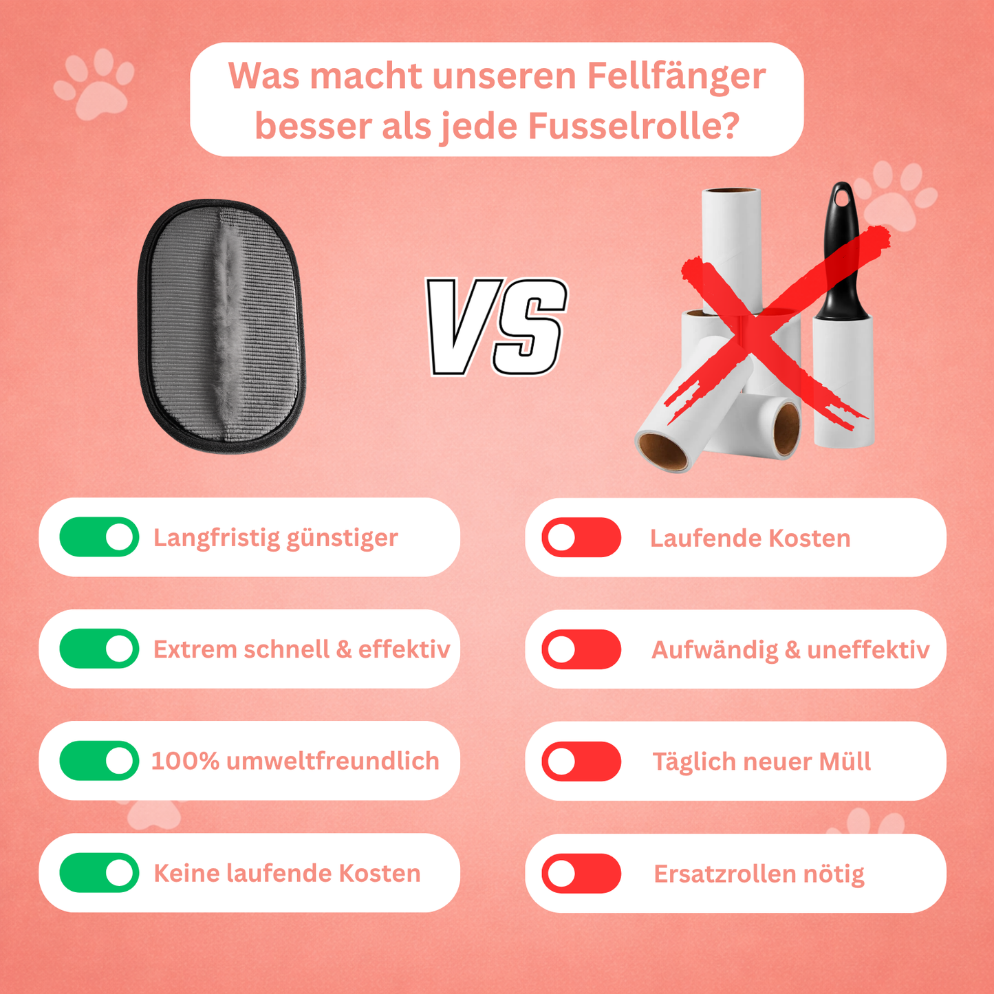 Fellfänger für Katzen & Hunde